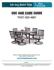 PHI VILLA THD7-322-4901 Use And Care Manual