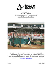 Jaypro Sports BOMBER PRO Installation Instructions Manual