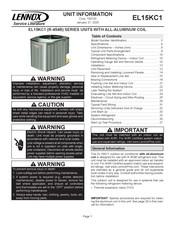 Lennox Elite EL15KC1 Series Manual