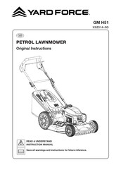 Yard force XSZ51A-SD Original Instructions Manual