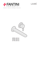 Fantini Rubinetti LAME M111BU+M011AU Instructions Manual