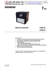 Siemens LOK16 Series Manual