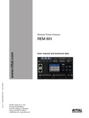 Rittal REM 801 User Manual And Technical Data