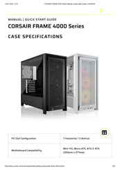 Corsair FRAME 4000D RS Manual And Quick Start Manual