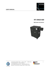 LaserAnimation SOLLINGER RTI ANGO 600 User Manual