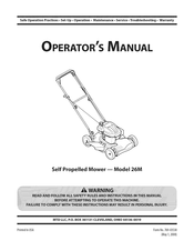 MTD 12A-26MY255 Operator's Manual