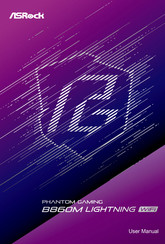 ASROCK PHANTOM GAMING B860M LIGHTNING WiFi User Manual