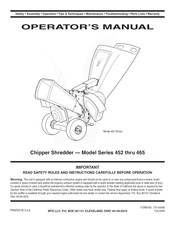 MTD 24A-465E729 Operator's Manual