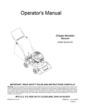 MTD 24A-021H000 Operator's Manual