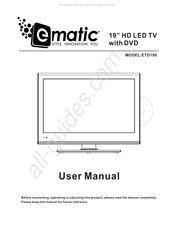 Ematic ETD199 User Manual