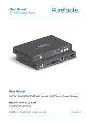 PureTools PT-PSW-21CC-KVM User Manual