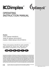 Dimplex Juneau XL Optimyst JUN-XL-RGB-EU Operating Instructions Manual
