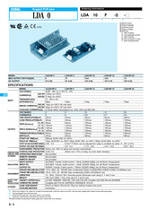 Cosel LDA50F Instruction Manual