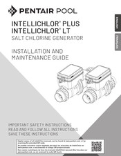 Pentair Pool Products INTELLICHLOR LT Installation And Maintenance Manual