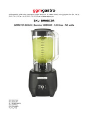 Hamilton Beach Commercial HBB908R Manual