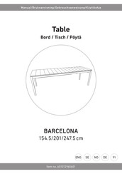 RUSTA BARCELONA 601012960601 Manual
