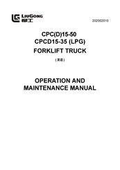 LiuGong CPC30 Operation And Maintenance Manual