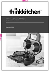 Thinkkitchen Waffle Bowl Maker Instructions Manual