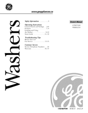 GE VIBSE6210 Owner's Manual