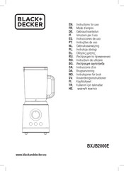 Black & Decker BXJB2000E Instructions For Use Manual