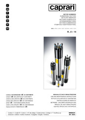 caprari M14330P Use And Maintenance Instructions