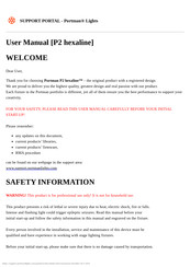 PORTMAN P2 hexaline User Manual