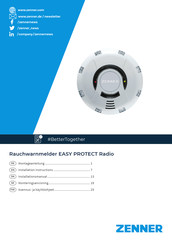 Zenner EASY PROTECT Radio Installation Instructions Manual