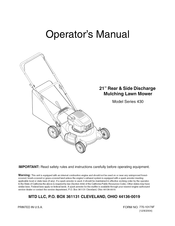MTD 11A-439R729 Operator's Manual