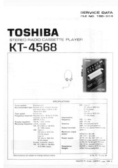 Toshiba KT-4568 Service Data