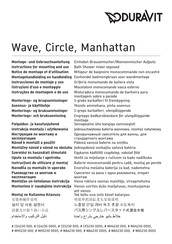 DURAVIT Circle CE4230 000 Instructions For Mounting And Use