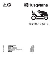 Husqvarna TS 220TD Operator's Manual