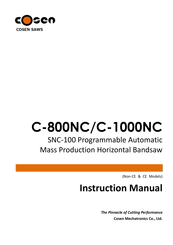 Cosen C-800NC Instruction Manual