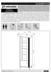 ML MEBLE ELIZABETH 02 Assembling Instruction