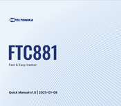 Teltonika FTC881-QJAB0 Quick Manual