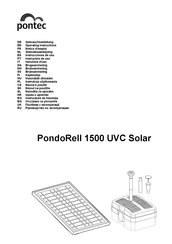 Pontec PondoRell 1500 UVC Solar Operating Instructions Manual