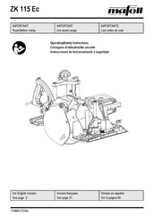 Mafell ZK 115 Ec Operating/Safety Instructions Manual
