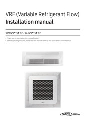 Samsung LENNOX V33D036S6-5P Installation Manual