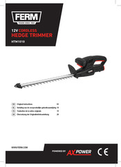 Ferm HTM1010 Original Instructions Manual