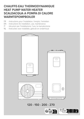 Ariston NUOS SPLIT INVERTER TANK 150 WH Instructions For Installation, Use, Maintenance