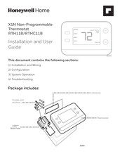 Honeywell Home resideo RTHC11B Installation And User Manual