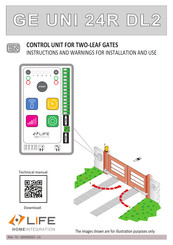 LIFE home integration GE UNI 24R DL2 Instructions And Warnings For Installation And Use