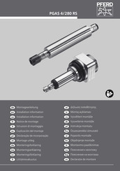 PFERD PGAS 4/280 RS Installation Information