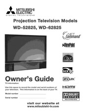 Mitsubishi Electric WD-62825 Owner's Manual