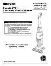 Hoover FloorMATE H2801-0RM Owner's Manual