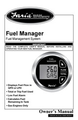 Faria Fuel Manager Owner's Manual