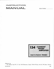 Tektronix 134 Instruction Manual