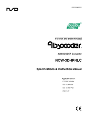 NSD ABSOCODER NCW-3DHPNLC Specifications & Instruction Manual