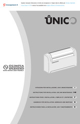 Olimpia splendid Unico Smart 10 SF Instructions For Installation, Use And Maintenance Manual