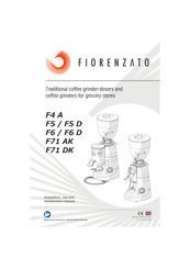 Fiorenzato F71 AK Installation, Use And Maintenance Manual