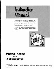 Tektronix P6051 Instruction Manual